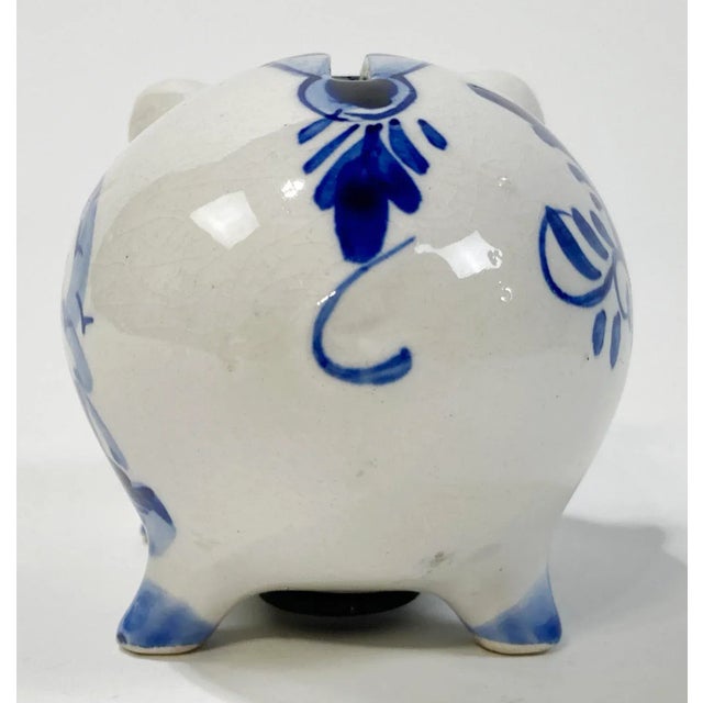 Ceramic Delft Style Piggy Bank For Sale - Image 7 of 11