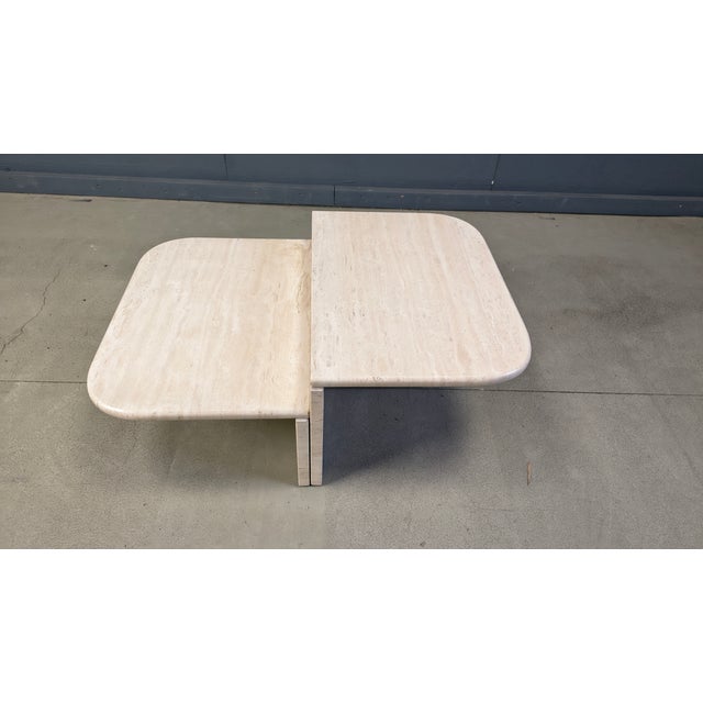 1970s Vintage Travertine Coffee Tables, 1970s, Set of 2 For Sale - Image 5 of 10