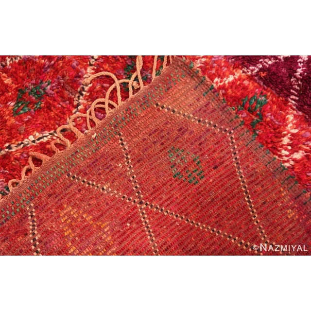 Moroccan Nazmiyal Collection Vintage Moroccan Geometric Purple Rug For Sale - Image 3 of 6