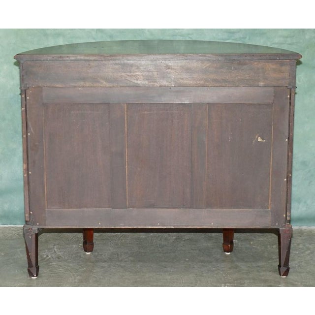 Antique Victorian Flamed Hardwood Demi Lune Sideboard, 1880 For Sale - Image 15 of 18
