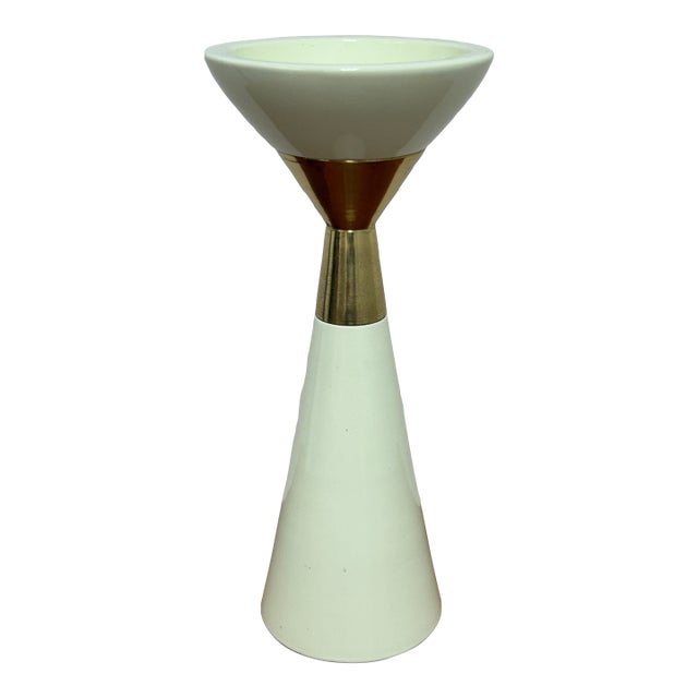 Hamilton Park Interiors Hourglass Pillar Candle Holder, Small For Sale