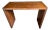 Andrianna Shamaris Minimalist Teak Wood Console Table For Sale