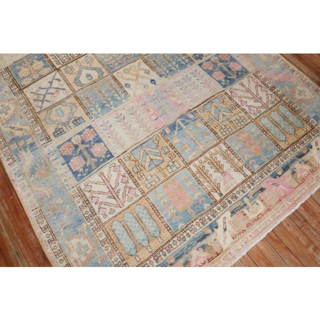 Zabihi Collection Vintage Garden Box Persian Bakhtiari Rug - 6' x 8'4" For Sale - Image 10 of 10