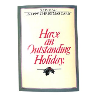 The Official Preppy Christmas Card "Have an Outstanding Holiday/ Really." 1981 For Sale