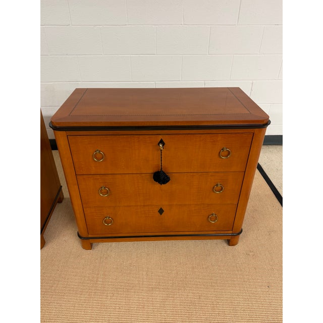 Biedermeier Vintage Biedermeier Bachelors Chests From National Mt. Airy, a Pair For Sale - Image 3 of 12