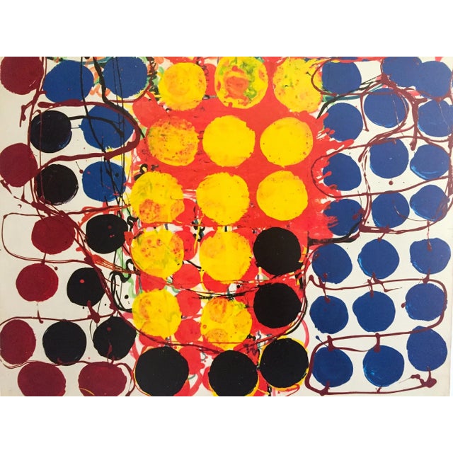 Atsuko Tanaka Abstract Modernism Museum Exhibition Poster Print " Work " 1957 For Sale In Kansas City - Image 6 of 12