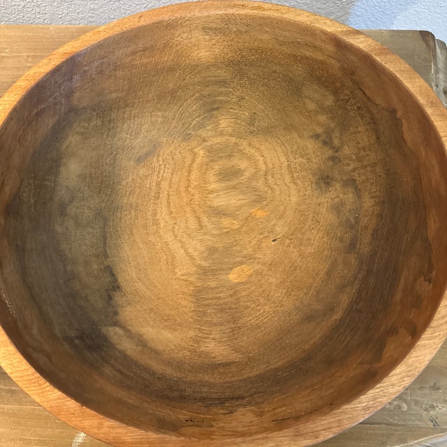 1960s Spalted Maple Hand Turned Bowl For Sale - Image 9 of 9