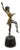 Vintage Reproduction French Art Deco Style Bronze Flapper Dancer Figure Statue For Sale