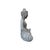 Asian 18.5" Gray Brown Distressed Marks Stone Sitting Buddha Statue For Sale - Image 3 of 10