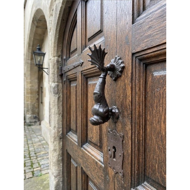 Vintage Cast Iron Nautical Sea Creature Door Knocker For Sale - Image 9 of 12