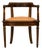 Late 19th Century French Empire Style Mahogany Barrel Back Desk Chair For Sale