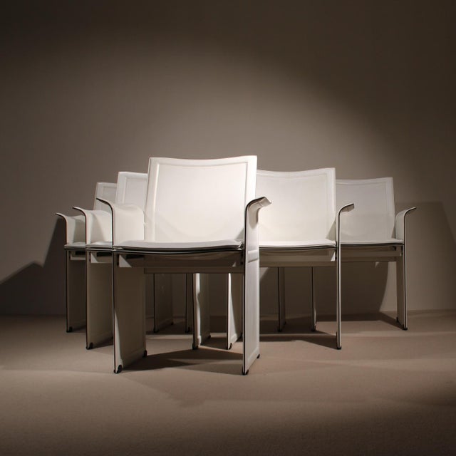 1980s Korium Armchairs by Tito Agnoli for Matteo Grassi, Italy, 1980s, Set of 6 For Sale - Image 5 of 18