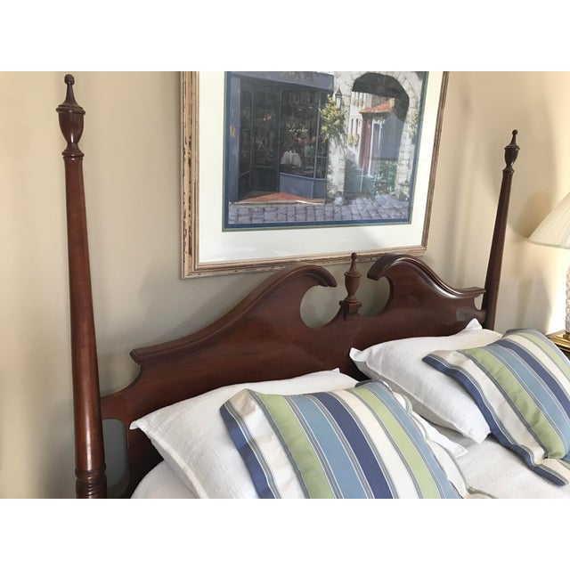 Queen Size Ethan Allen Court Queen Anne Poster Bed Chairish