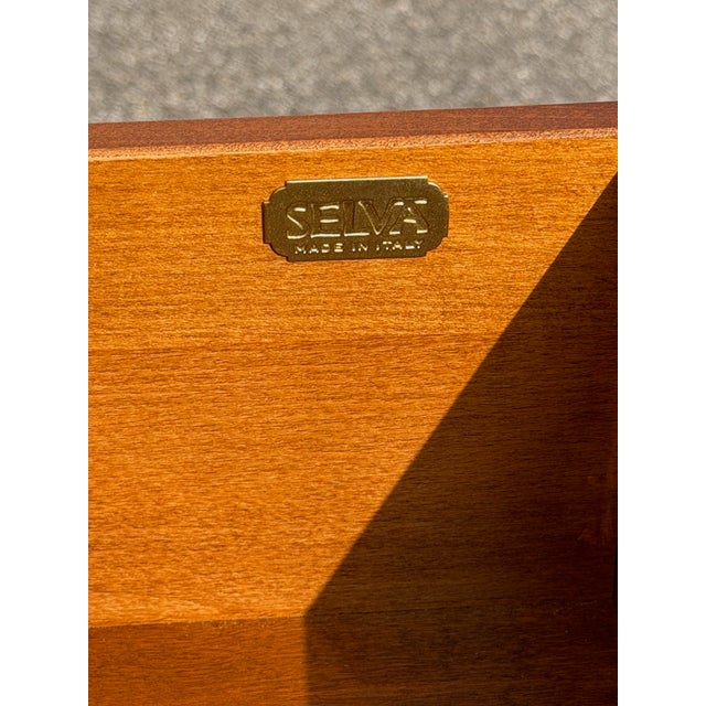 Wood Cherry Desk from Selva, 1960s For Sale - Image 7 of 13