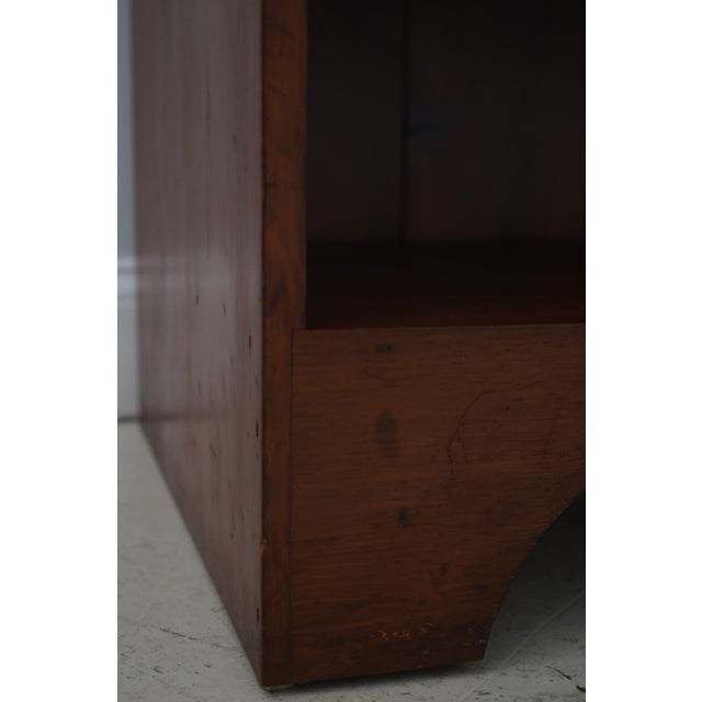 Simms and Thayer Vintage Pine Linen Press Rustic Cupboard Cabinet For Sale - Image 10 of 17