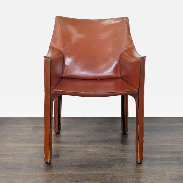 The iconic ‘CAB’ chair was designed by Mario Bellini in 1979. Conceptually new was the way Bellini uses leather to cover...