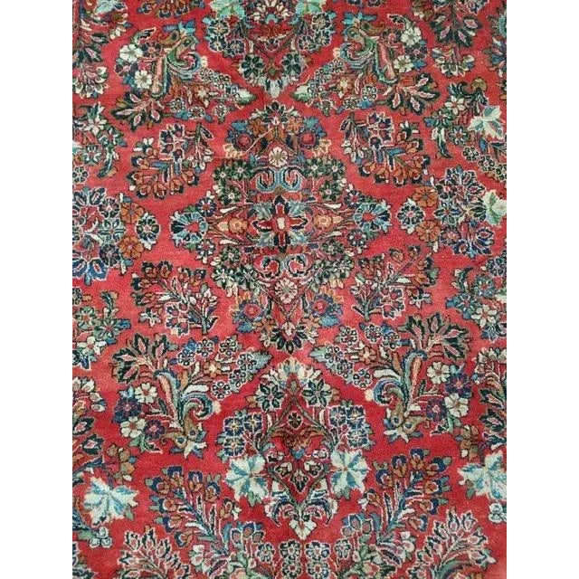 Textile 1950's Persian Sarouk , 9'3" X 12'1" For Sale - Image 7 of 11