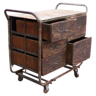 Repurposed Urban Loft Ready Utility Cart TVStand For Sale