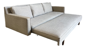 Mid Century Modern Convertible Sleeper Sofa, Newly Upholstered