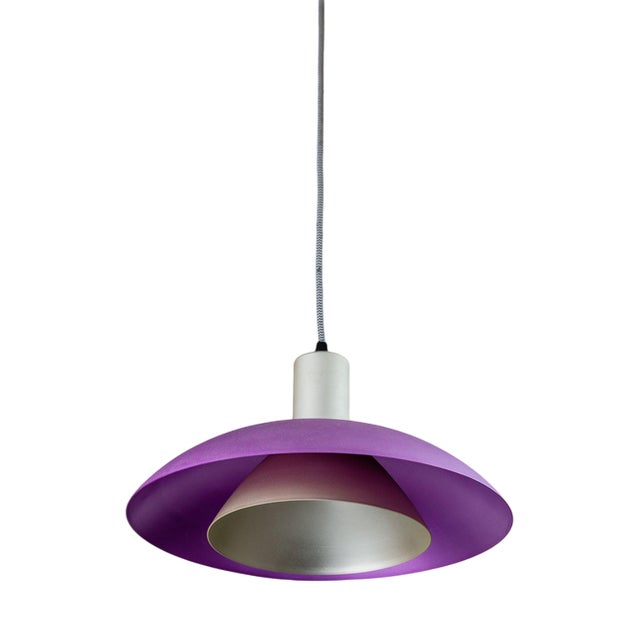 Vintage Metal Ceiling Lamp, 1980s For Sale