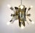 1970s Vintage Italian Chrome & Brass Chandelier, 1970s For Sale - Image 5 of 13