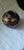 Stunning coloring vintage authentic marble base. Can be used as a minimalist decor item or as an actual face. Dark brown...