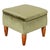 French Art Deco Square Velvet Upholstered Footstool For Sale - Image 11 of 11