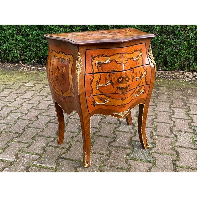 1960s French Louis XVI Mahogany Bronze Commode - 1 Pc For Sale - Image 12 of 14