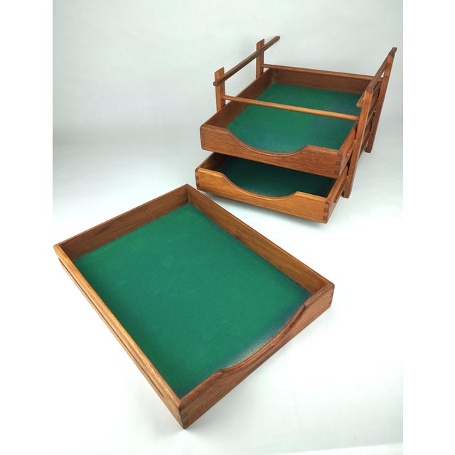 Mid-Century Modern Danish Desk Tray in Teak, 1950s For Sale - Image 13 of 18