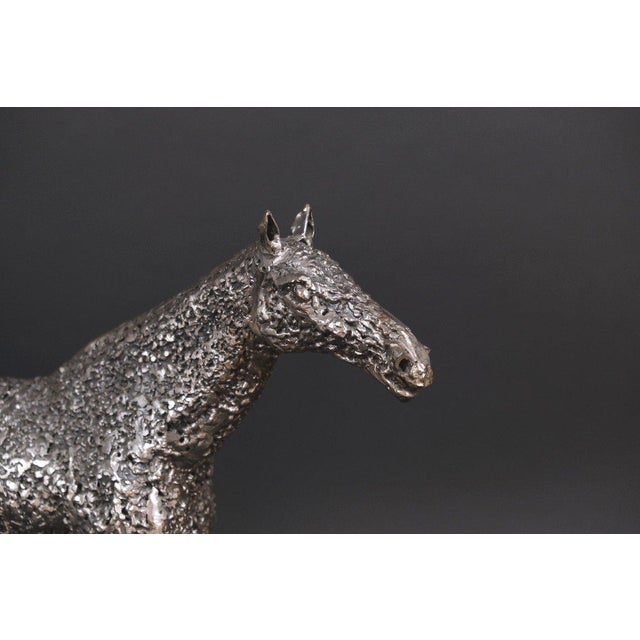 Hugo Verheyen, Sculpture Standing Horse, 1980, Metal, in Very Good conditions. Designed 1980 to 1989 This piece has an...