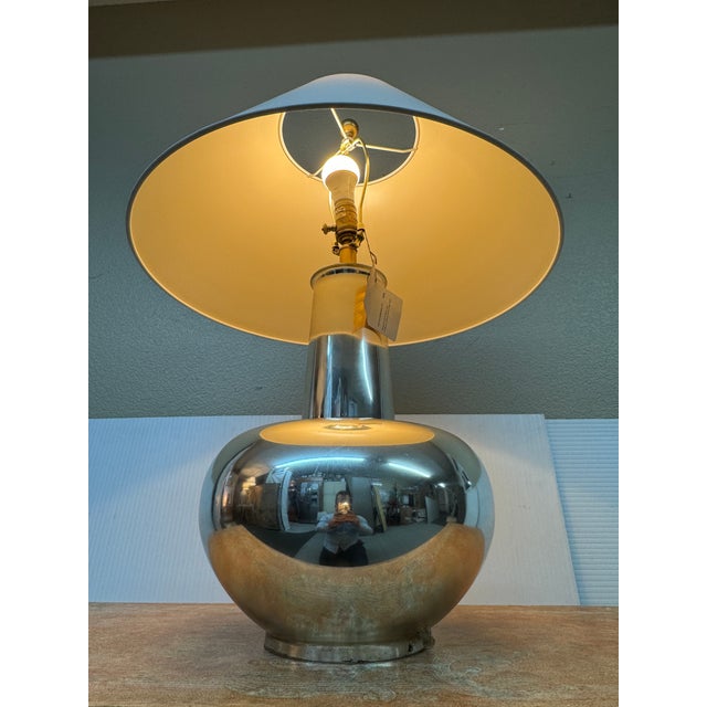 Silver Visual Comfort Mercury Glass Table Lamp For Sale - Image 8 of 12
