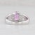 1.69ctw Oval Pink Kunzite Diamond Ring 14k White Gold Size 7.25 For Sale - Image 4 of 8