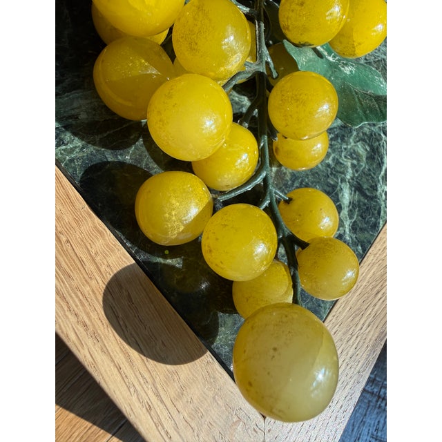 1960s Mid-Century Modern Italian Yellow Alabaster Grape Cluster For Sale - Image 4 of 9