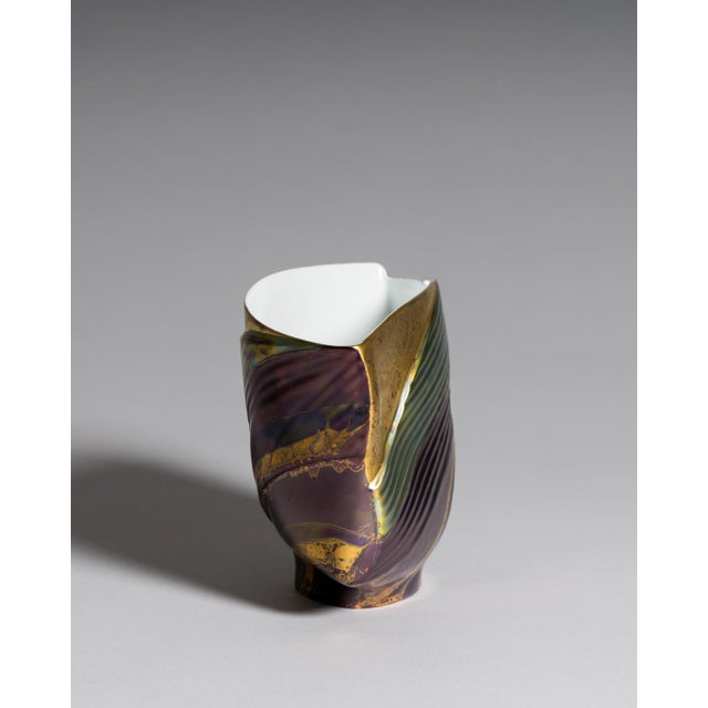 Ceramic Eosin Porcelain Vase Trio by Johan Van Loon and Helmut Drexler for Rosenthal, 1990s, Set of 3 For Sale - Image 7 of 18