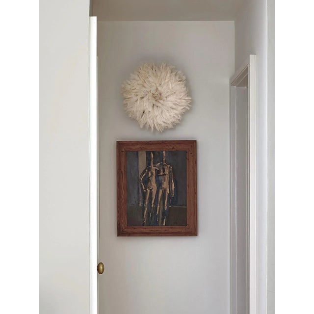 This meticulously crafted Bamileke feather headdress / hat originates from West Cameroon, Africa. Handmade by stitching...