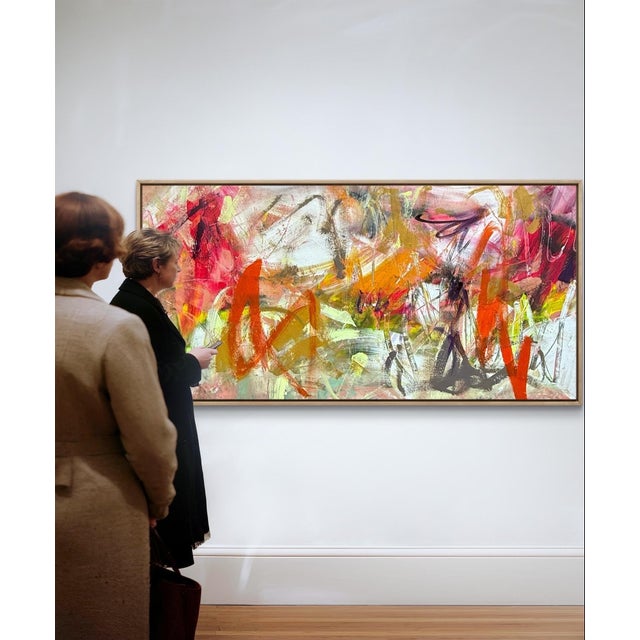 Mirtha Moreno Mirtha Moreno Oil on Canvas Painting “AbEx Horizontal Series 03” 2025 For Sale - Image 4 of 10