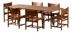 Dining Set by Børge Mogensen, 1960s, Set of 7
