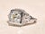 Contemporary The Rebecca: Ladies 18 Karat White Gold Filigree engagement ring set with 1.30 Carat European Cut Diamond For Sale - Image 3 of 13