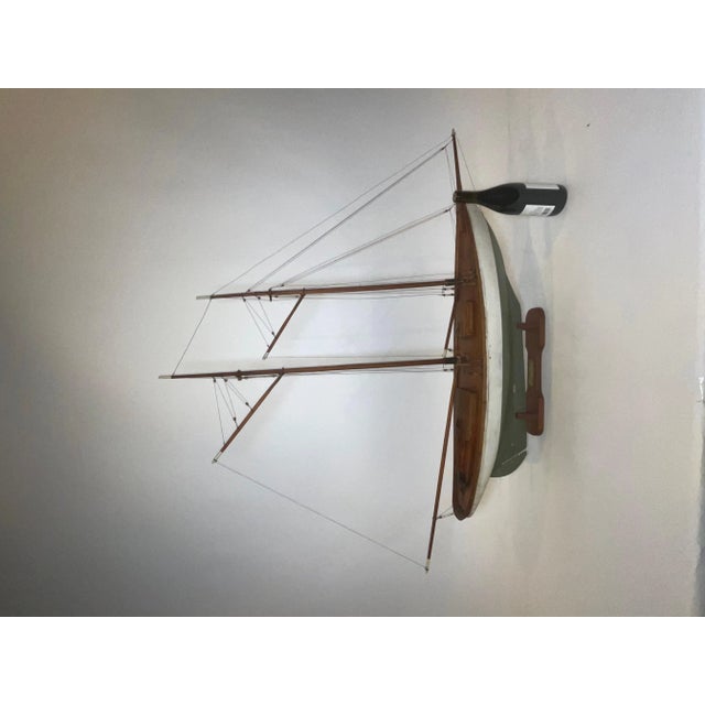 Early 20th Century Yacht Model of the Schooner Yacht Wanderer For Sale - Image 5 of 12