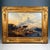 Children herding animals at a mountain lake oil on canvas, doubled signed 'e. Mahlknecht' in a gilded wooden frame with...