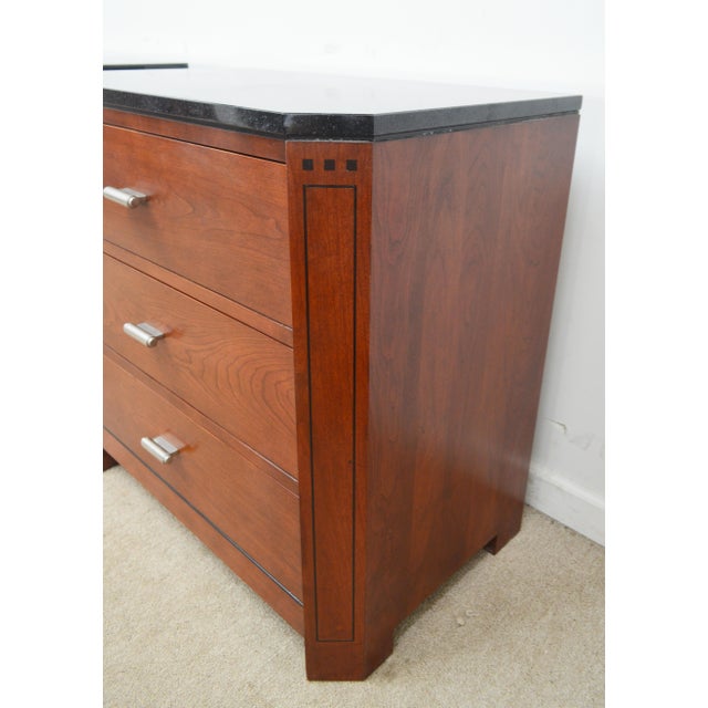 L. & J.G. Stickley, Inc. Stickley Cherry Nightstands a Pair For Sale - Image 4 of 12