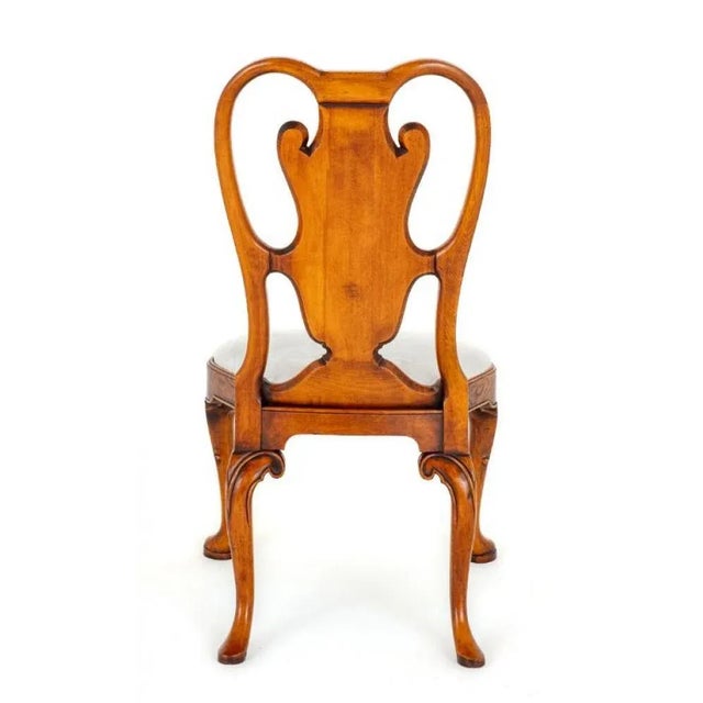 Queen Anne Dining Chairs in Walnut, 1920s, Set of 12 For Sale - Image 10 of 11