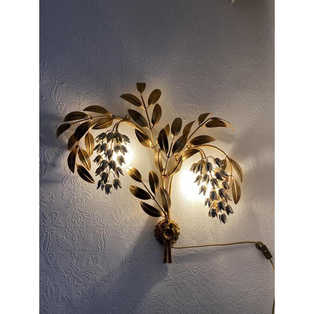 Metal Flower Wall Lamp by Hans Kögl, 1960s For Sale - Image 18 of 18