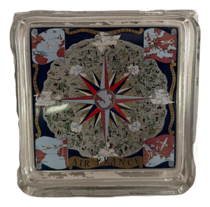 Vintage Air France Ashtrays / Cendriers - Including Classic Lucien Boucher Map
