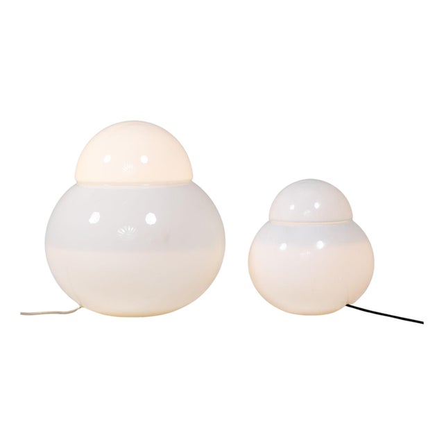 1960s ‘Daruma’ Table Lamps by Sergio Asti for Fontana Arte, Italy - a Pair For Sale