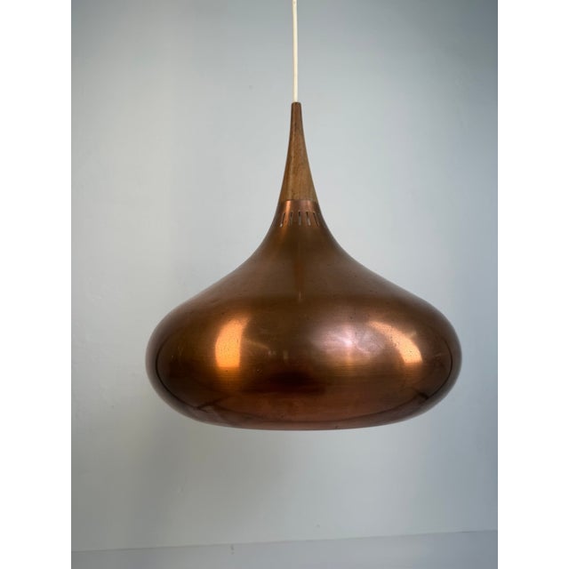 Pendant Lamp in Copper by Jo Hammerborg for Fog & Mørup, Denmark, 1960s For Sale - Image 14 of 14