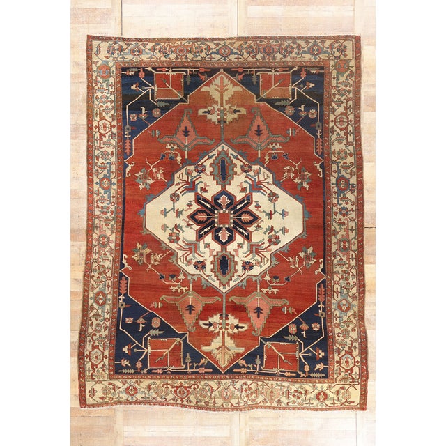 Late 19th Century Persian Serapi Rug, 09'07 X 13'00 For Sale - Image 10 of 10