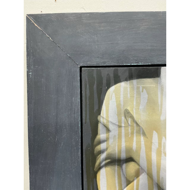 Wood Mixed Media Nude Painting by Jenner . For Sale - Image 7 of 12