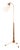 Scandinavian Modern Floor Lamp in Brass and Mahogany by Hans Bergström, 1940s For Sale