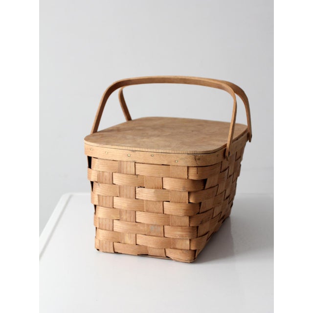 Vintage Basketville Picnic Basket For Sale - Image 12 of 15